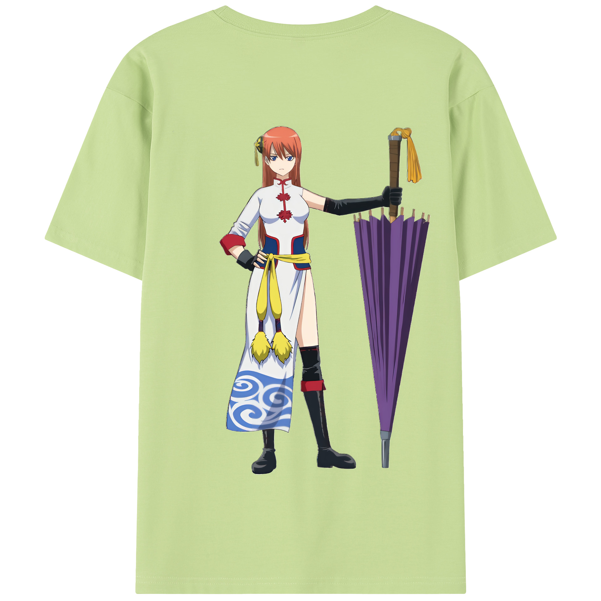 （画像用） ぎんたま 坂田銀時（さかたぎんとき） 神楽 志村新八（しむら しんぱち） GINTAMA Sakata Gintoki Kagura Shimura Shinpachi 綿100％半袖Tシャツ（背面プリント）